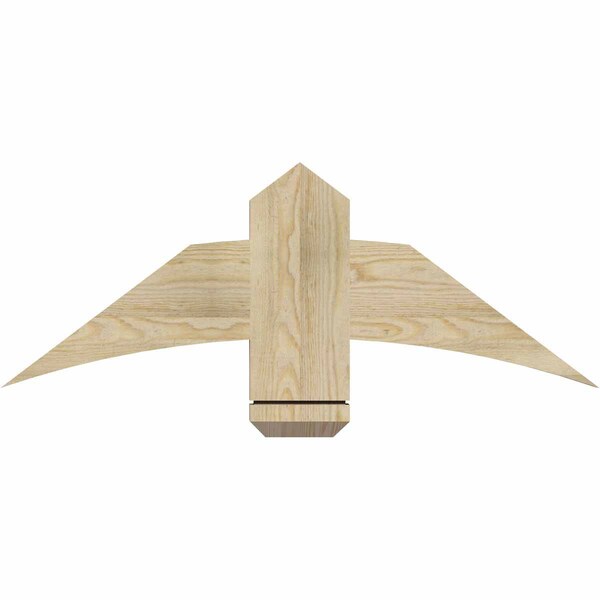 Ekena Millwork Bellingham Rough Sawn Timber Gable Bracket, Douglas Fir, 36"W x 13"H x 2"D x 6"F, 9/12 Pitch GBW036X13X0206BEL00RDF - main